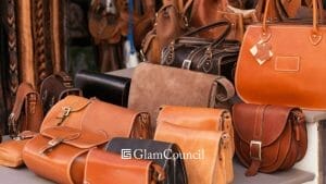 different types of bags made of leather