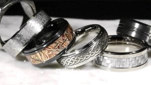 Alternative Metal Filipino Men's Rings Tungsten, stainless steel, cobalt