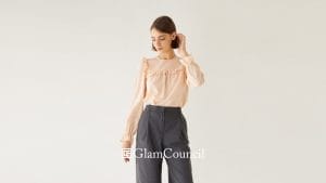 Stretchy Fabrics Ruffle Blouses in the Philippines Comfortable fit, jersey, knit.