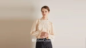 Structured Fabrics Ruffle Blouses in the Philippines Adds volume, taffeta, organza.